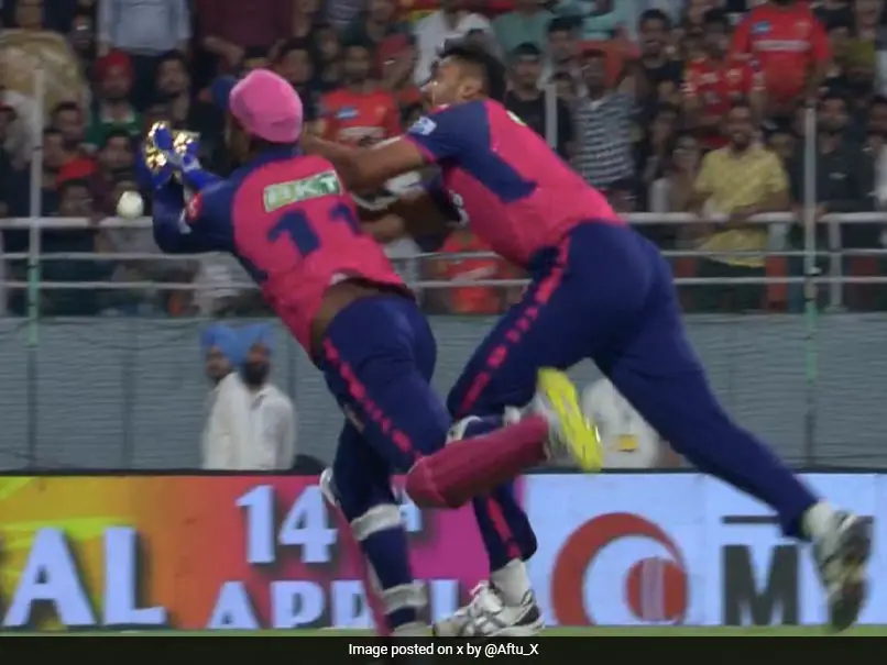 Avesh Khan Livid As Sanju Samson Makes Fielding ‘Disaster’ To Drop Catch In PBKS vs RR IPL 2024 Match