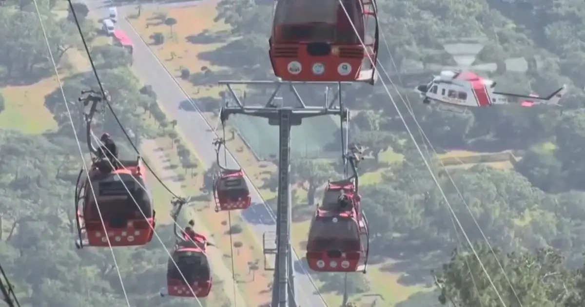 Dramatic rescue video of nearly 200 left stranded in midair after deadly Turkey cable car accident