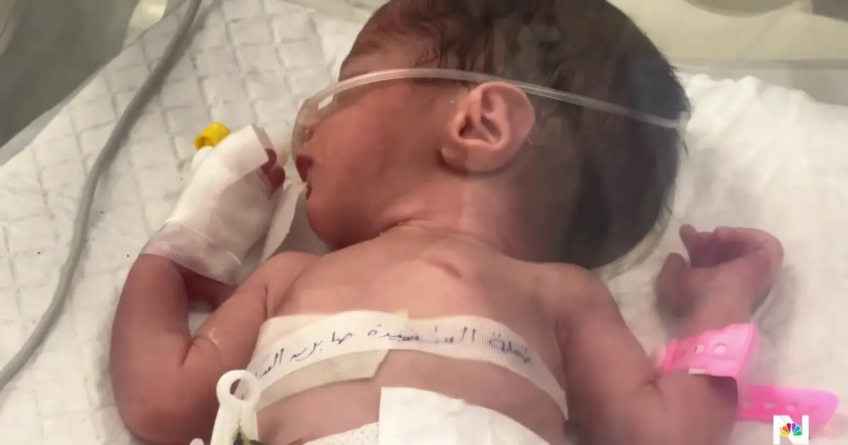 Heartbreak and hope as Gaza baby is delivered