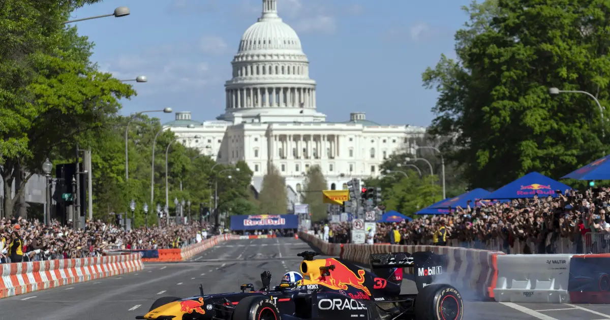 Red Bull Formula 1 team turns Washington’s iconic Pennsylvania Ave into a race track