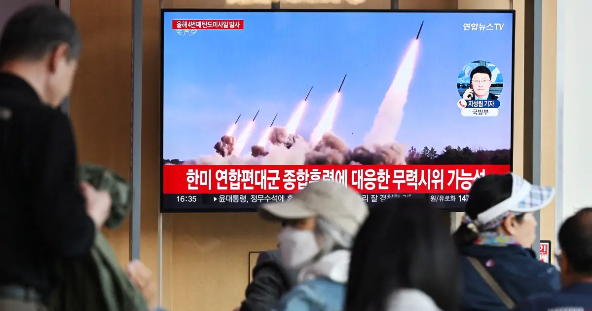 North Korea fires suspected short-range missiles into ocean, South says