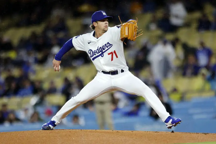 Gavin Stone delivers five innings of perfection in Dodgers’ win over Padres