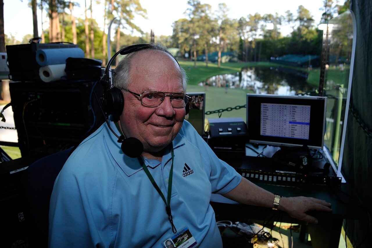 In Verne Lundquist’s final Masters moment, the hour belonged to him