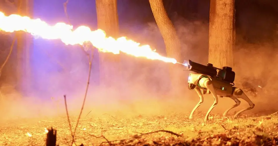 Somehow This $10,000 Flame-Thrower Robot Dog Is Completely Legal in 48 States