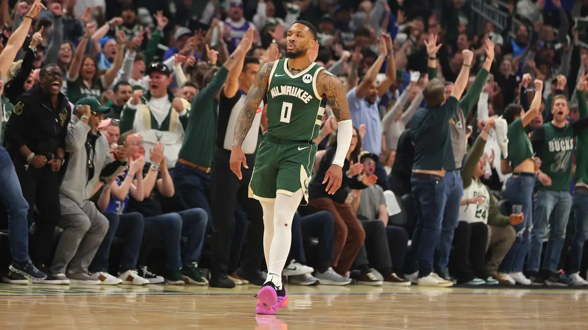 NBA playoffs: Damian Lillard’s 35 powers Giannis-less Bucks in Game 1 drubbing of Pacers