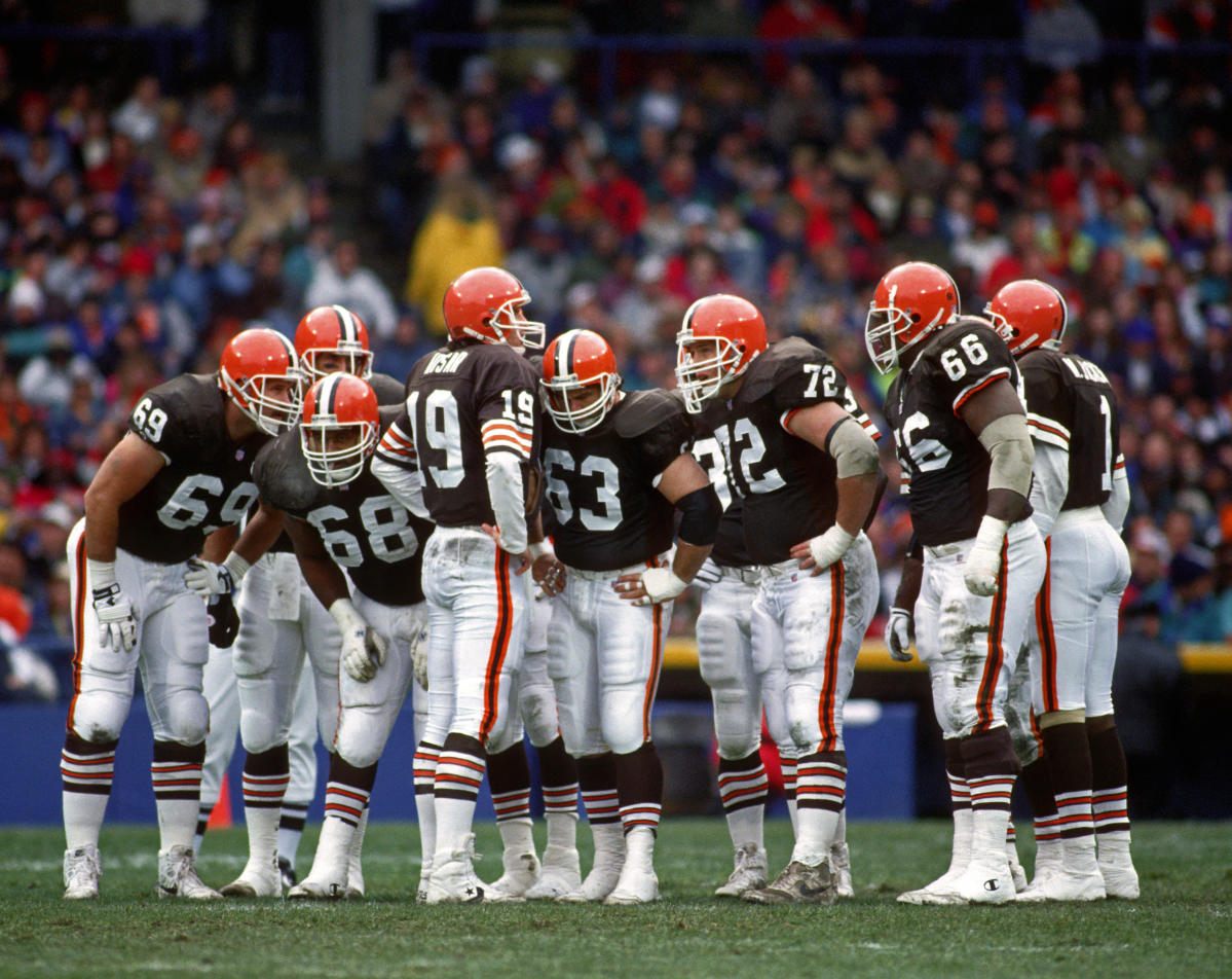 Browns release a hype video announcing the return of white facemasks