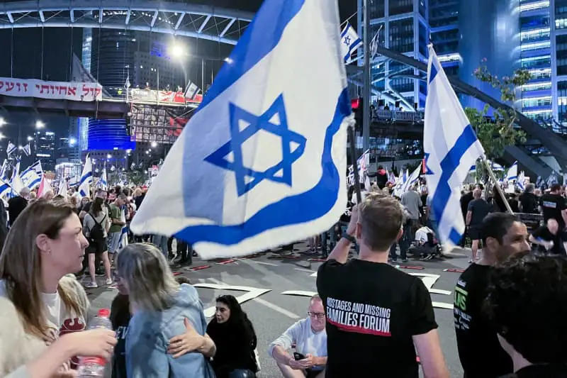 Thousands of Israelis protest for hostage release and new elections