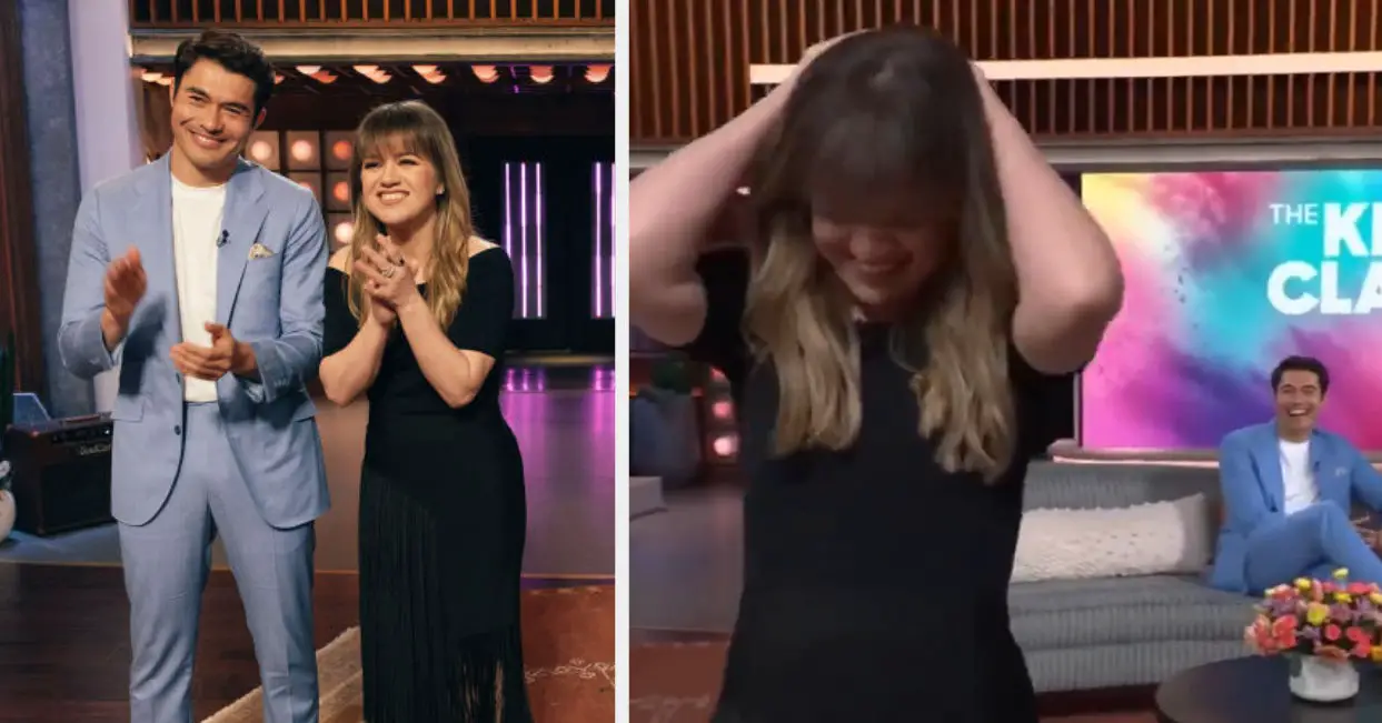 Kelly Clarkson, Henry Golding Accidental Sexual Remark Funny