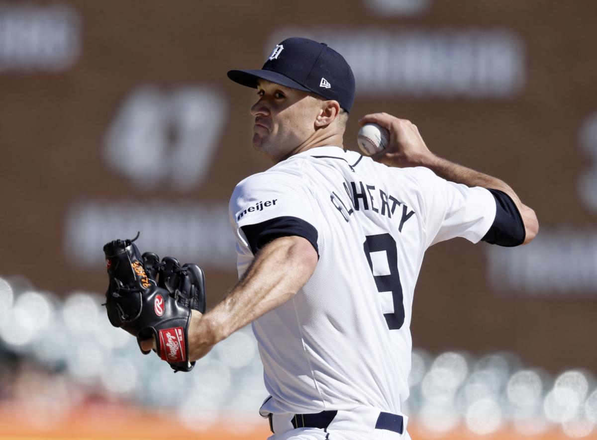 Tigers pitcher Jack Flaherty matches AL record, opens with 7 straight strikeouts in loss to Cardinals