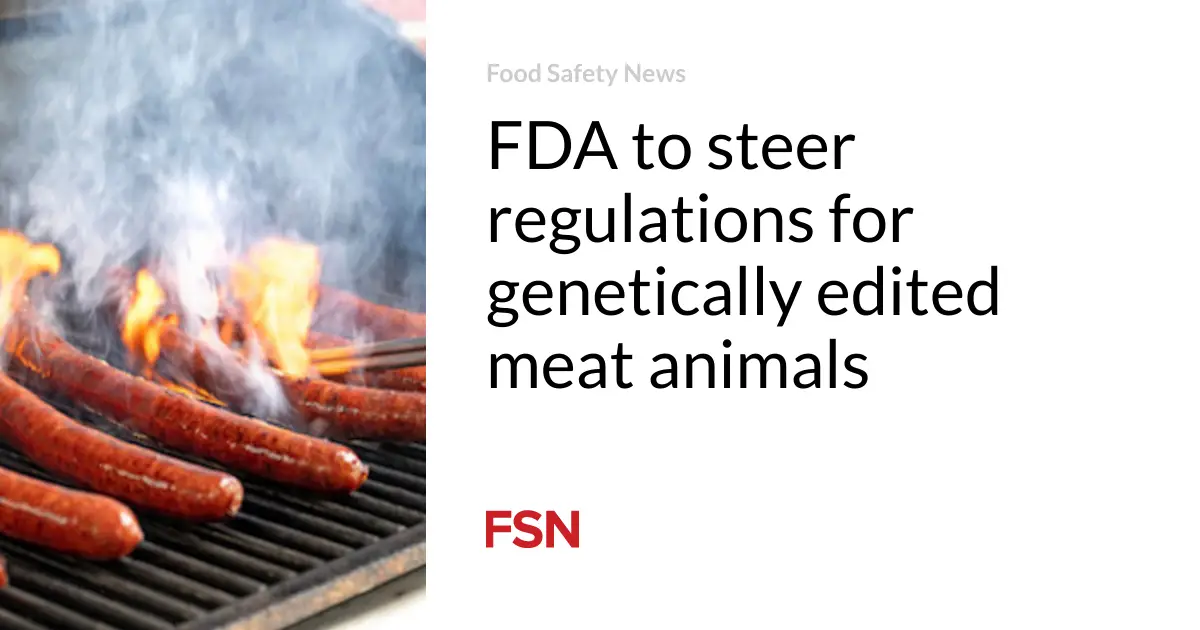 FDA to steer regulations for genetically edited meat animals