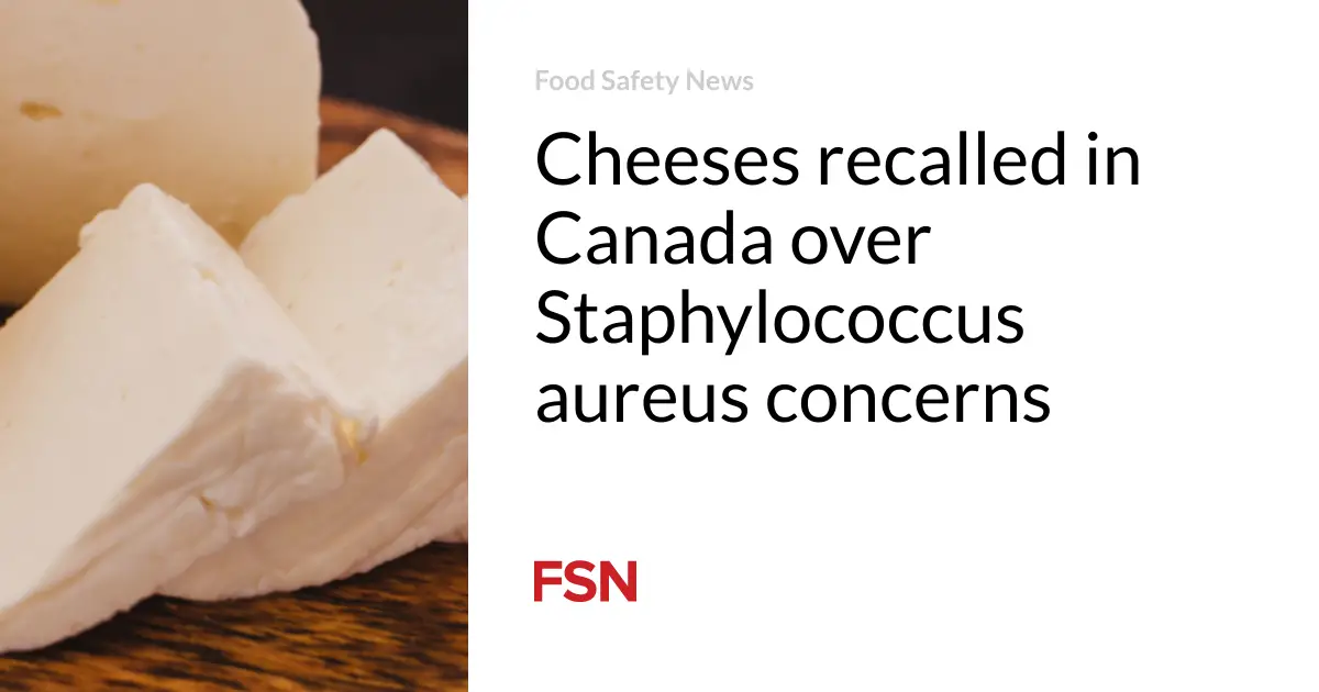 Cheeses recalled in Canada over Staphylococcus aureus concerns