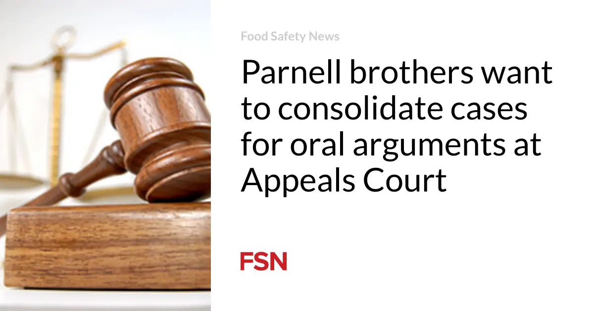 Parnell brothers want to consolidate cases for oral arguments at Appeals Court