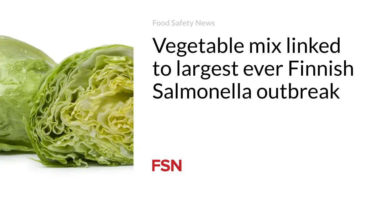 Vegetable mix linked to largest ever Finnish Salmonella outbreak