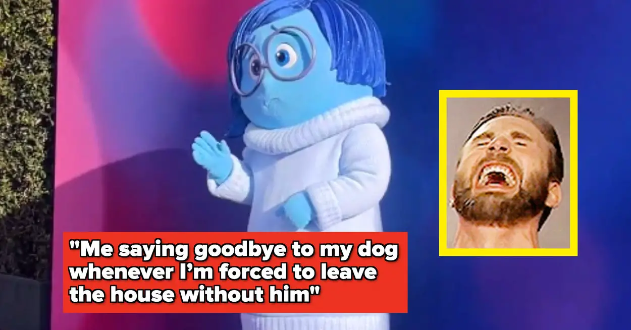 The "Sadness" Character Looked Verrrry Awkward On The "Inside Out 2" Red Carpet, And People's Reactions Are Seriously Hilarious