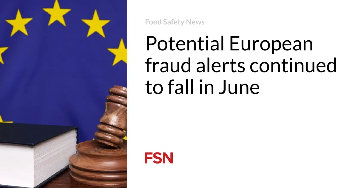 Potential European fraud alerts continued to fall in June