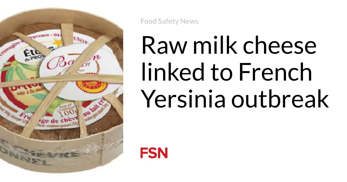 Raw milk cheese linked to French Yersinia outbreak