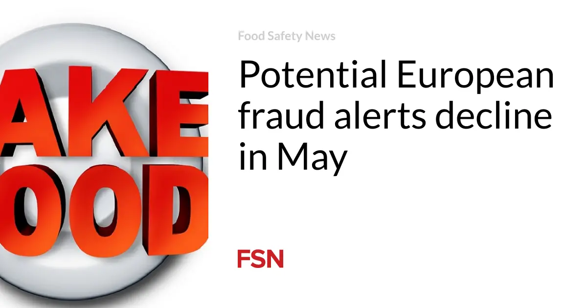 Potential European fraud alerts decline in May