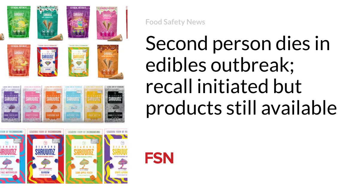 Second person dies in edibles outbreak; recall initiated but products still available