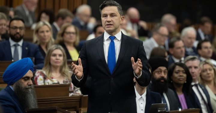 Poilievre urges Singh to force fall election by ending NDP deal with Liberals – National