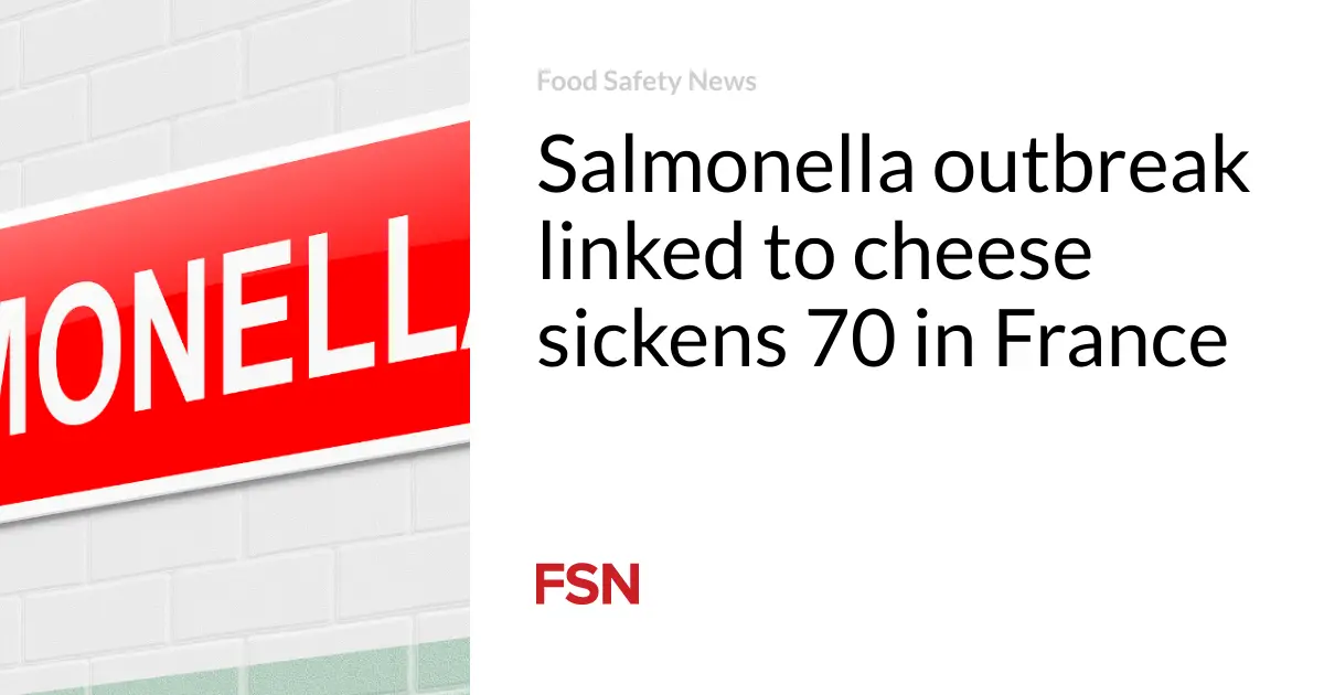 Salmonella outbreak linked to cheese sickens 70 in France