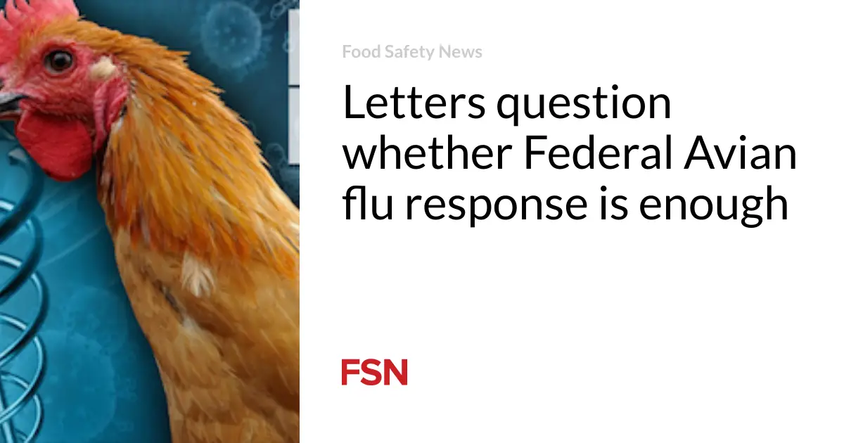 Letters question whether Federal Avian flu response is enough