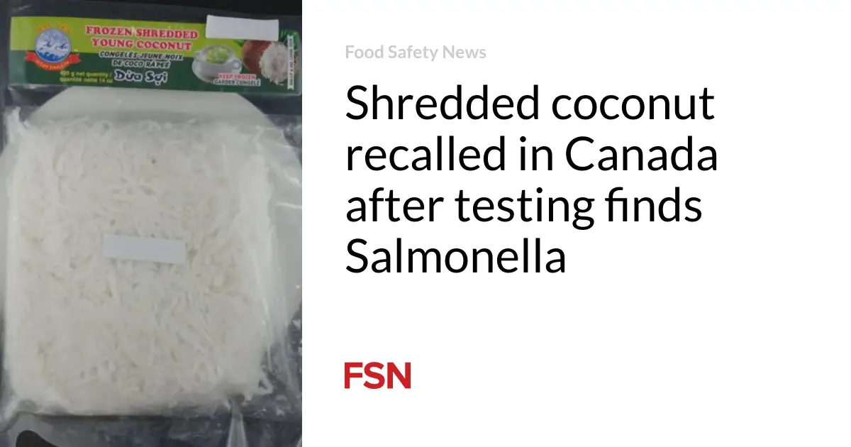 Shredded coconut recalled in Canada after testing finds Salmonella