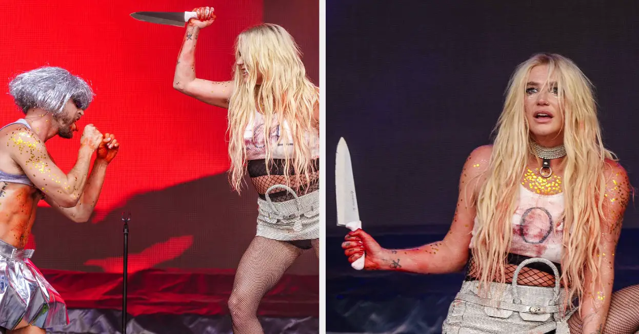 Kesha Unknowingly Given Real Knife For Lollapalooza Set