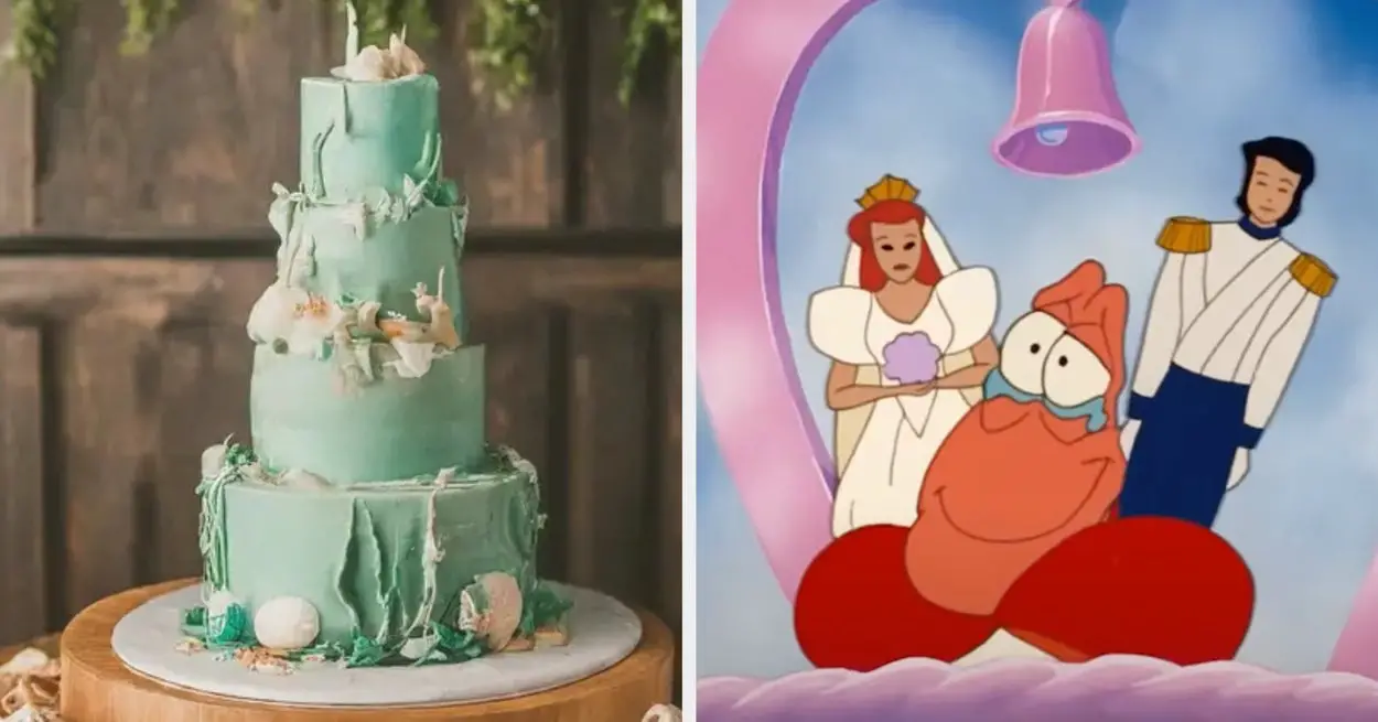 20 AI-Created Wedding Cakes Based On Disney Movies