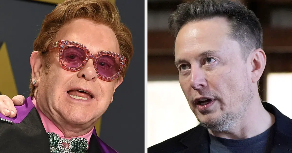 Sir Elton John Blasts ‘A***hole’ Elon Musk During Awards Speech