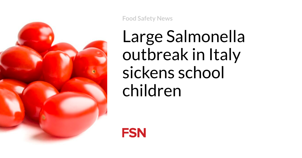 Large Salmonella outbreak in Italy sickens school children