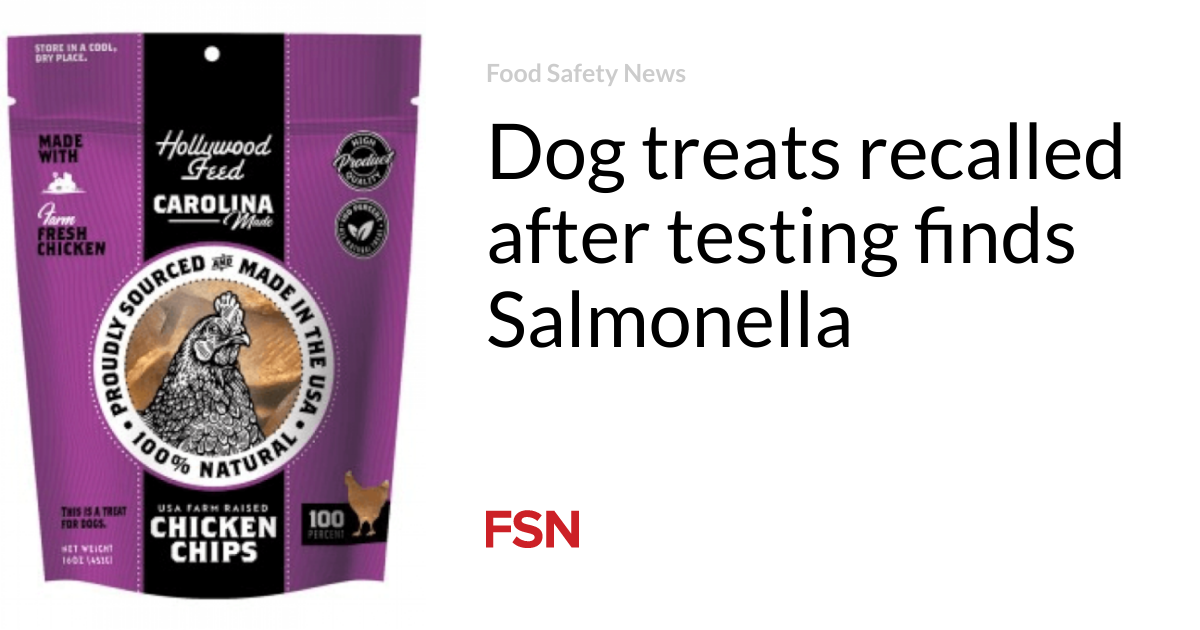 Dog treats recalled after testing finds Salmonella