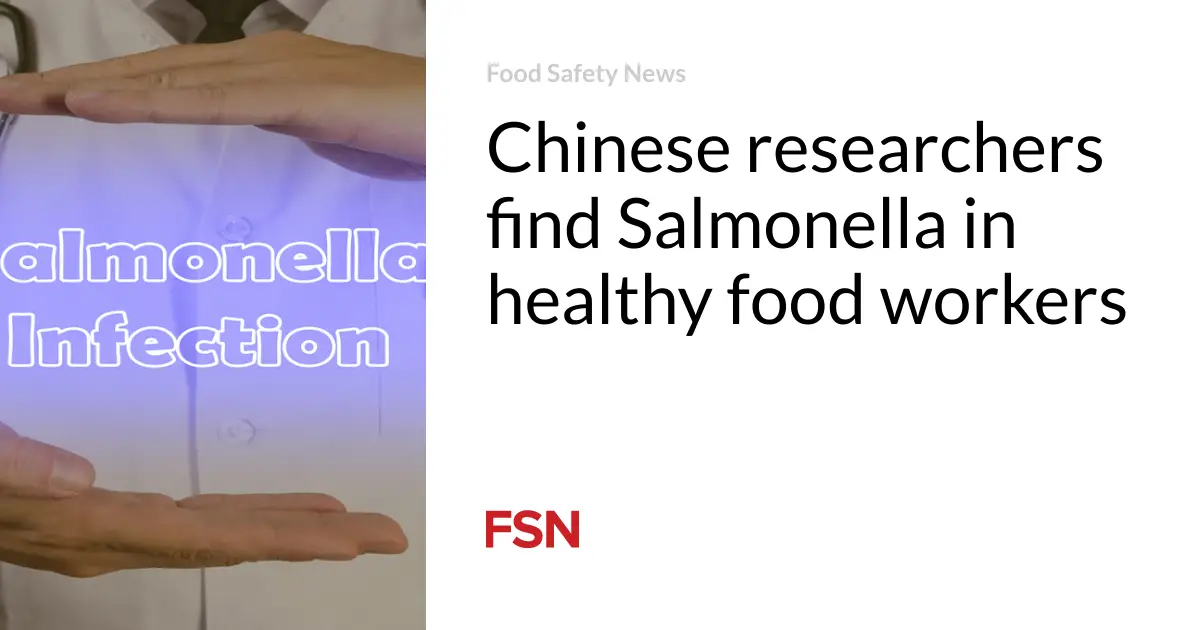 Chinese researchers find Salmonella in healthy food workers