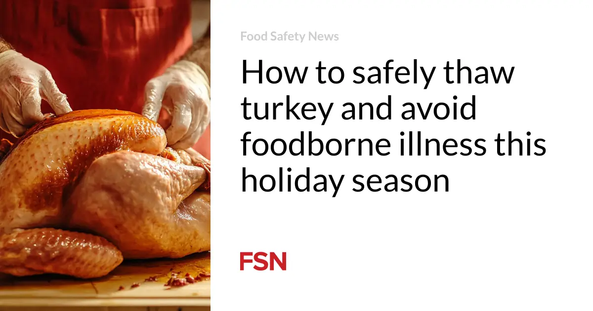 How to safely thaw turkey and avoid foodborne illness this holiday season