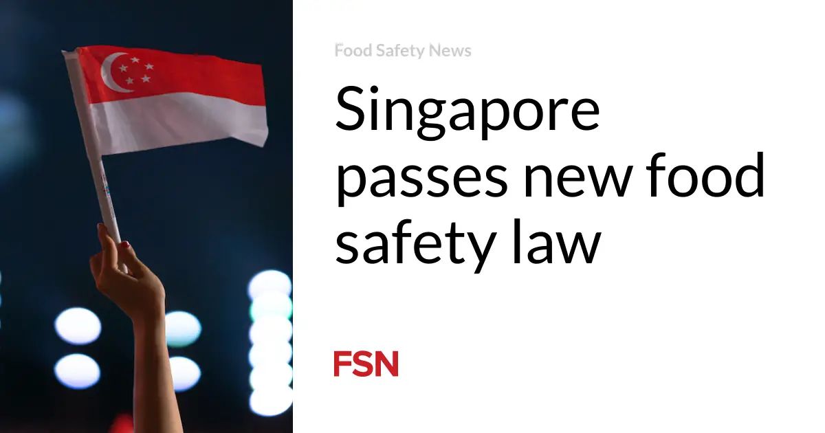 Singapore passes new food safety law