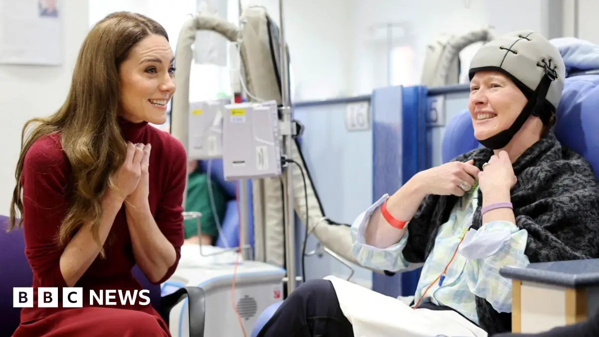 Kate thanks staff at cancer hospital where she was treated